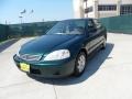 Clover Green Pearl - Civic LX Sedan Photo No. 7