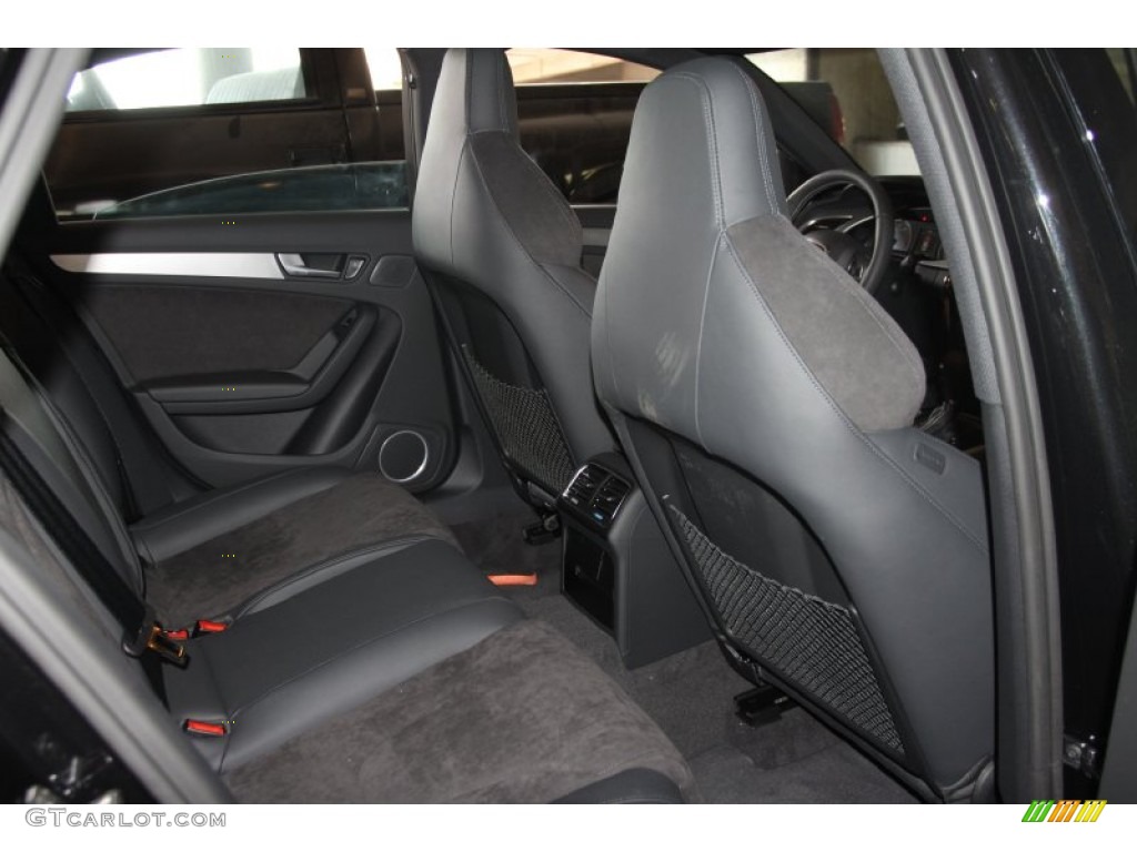 Black/Black Interior 2012 Audi S4 3.0T quattro Sedan Photo #53572713