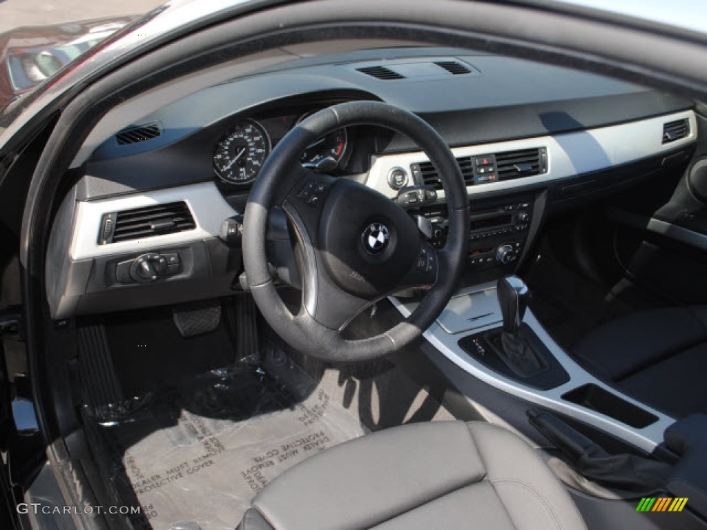 2008 3 Series 328i Coupe - Jet Black / Black photo #15