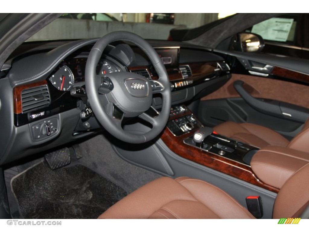 Nougat Brown Interior 2012 Audi A8 L 4.2 quattro Photo #53573505