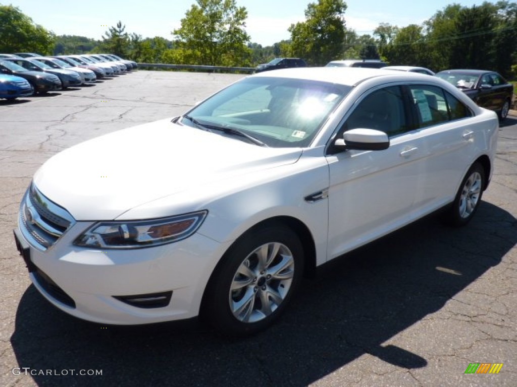 White Platinum Tri-Coat 2012 Ford Taurus SEL AWD Exterior Photo #53573511