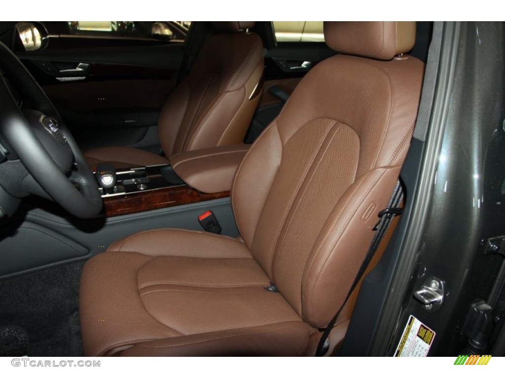 Nougat Brown Interior 2012 Audi A8 L 4.2 quattro Photo #53573514