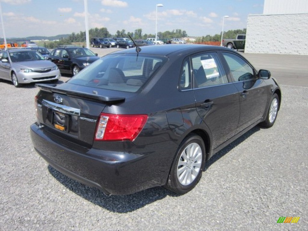 2011 Impreza 2.5i Premium Sedan - Dark Gray Metallic / Carbon Black photo #7