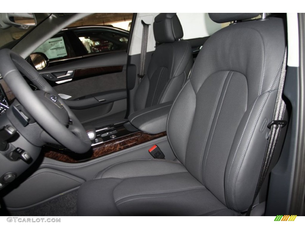Black Interior 2012 Audi A8 L 4.2 quattro Photo #53575659