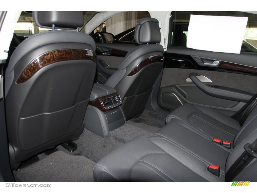 Black Interior 2012 Audi A8 L 4.2 quattro Photo #53575674