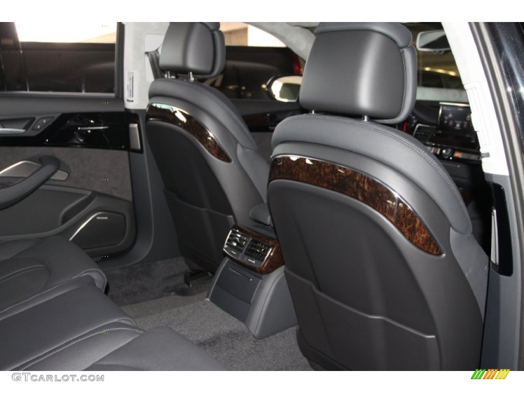 Black Interior 2012 Audi A8 L 4.2 quattro Photo #53576049