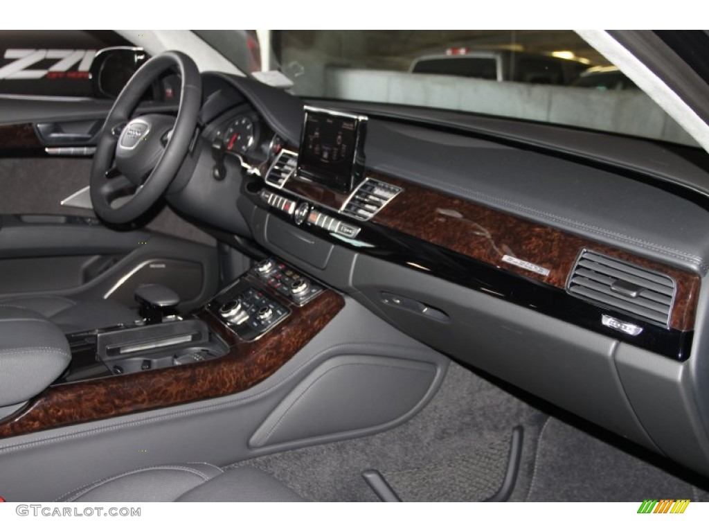 2012 Audi A8 L 4.2 quattro Black Dashboard Photo #53576085