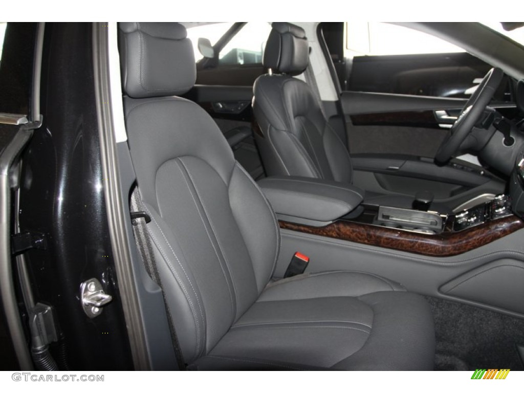 Black Interior 2012 Audi A8 L 4.2 quattro Photo #53576091
