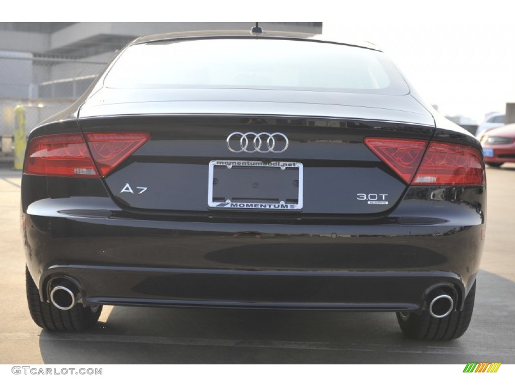 2012 A7 3.0T quattro Premium - Phantom Black Pearl Effect / Black photo #5