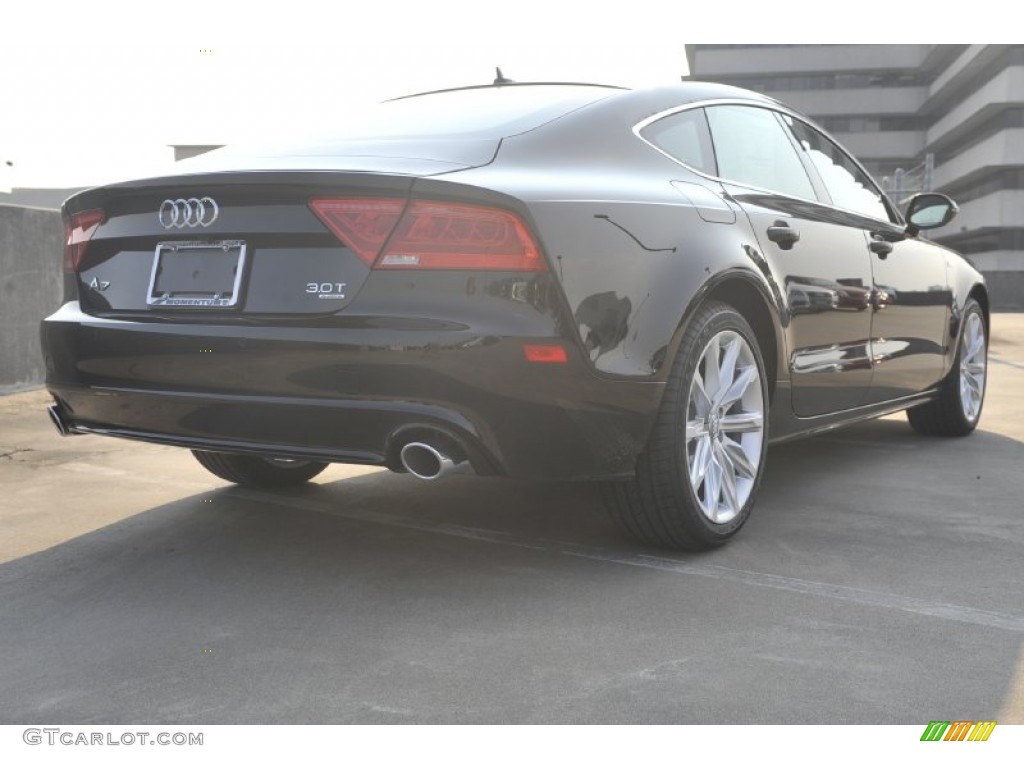2012 A7 3.0T quattro Premium - Phantom Black Pearl Effect / Black photo #6