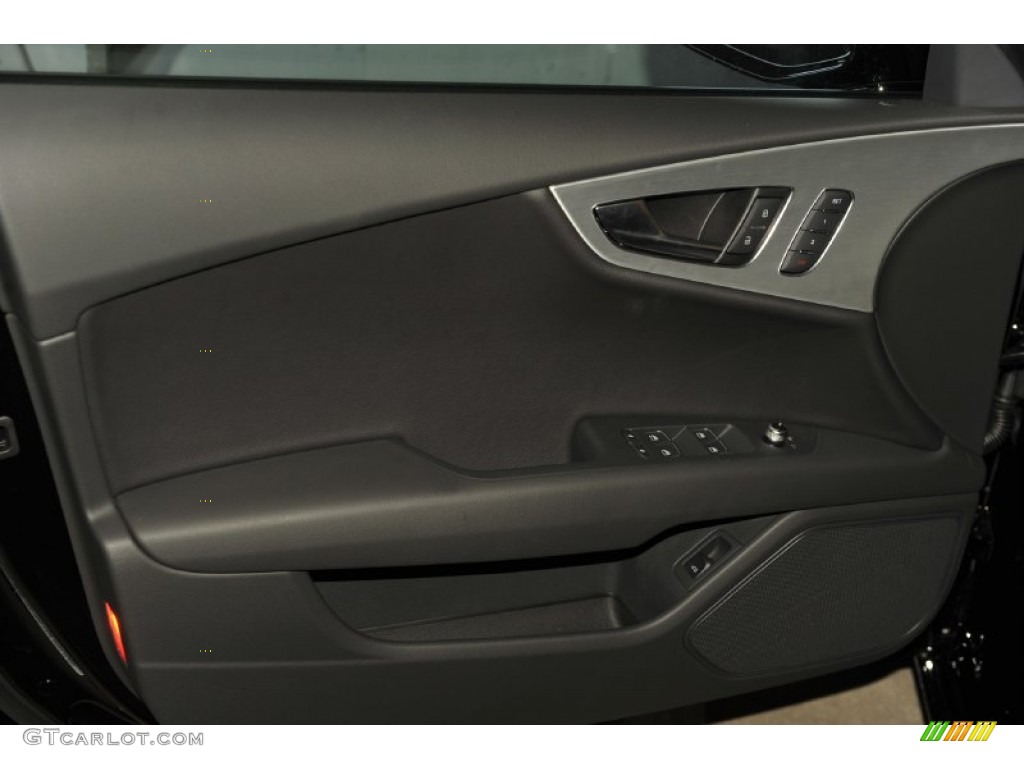 2012 A7 3.0T quattro Premium - Phantom Black Pearl Effect / Black photo #8