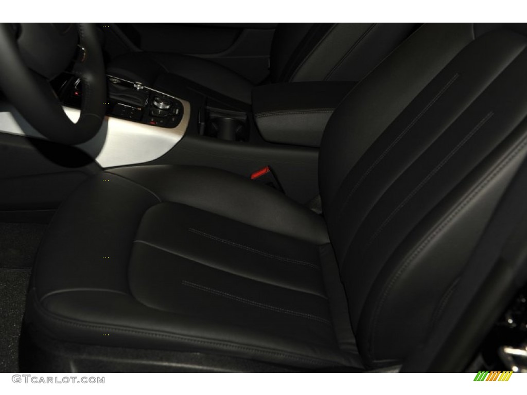 2012 A7 3.0T quattro Premium - Phantom Black Pearl Effect / Black photo #10