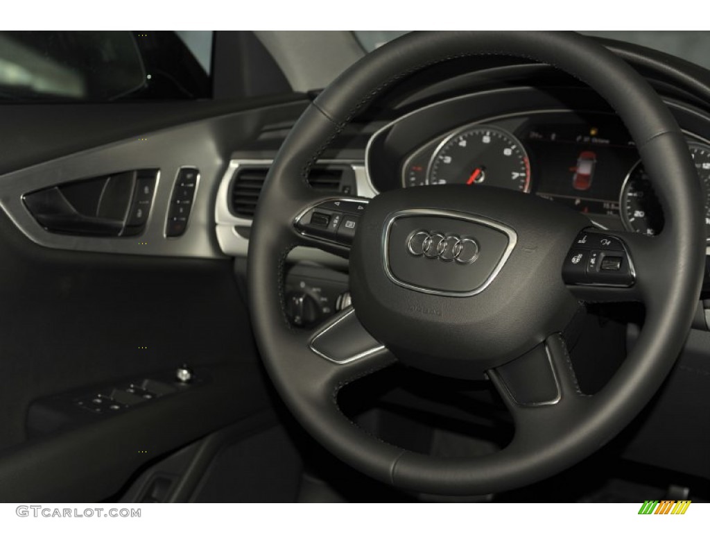 2012 A7 3.0T quattro Premium - Phantom Black Pearl Effect / Black photo #31