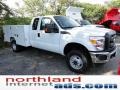 2011 Oxford White Ford F350 Super Duty XL SuperCab 4x4 Chassis Commercial  photo #2