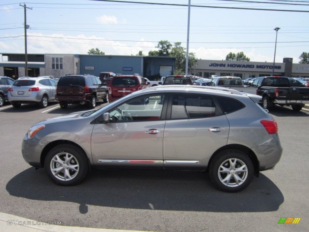 2011 Rogue SV AWD - Platinum Graphite / Gray photo #4