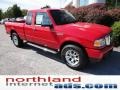 2011 Torch Red Ford Ranger XLT SuperCab 4x4  photo #2