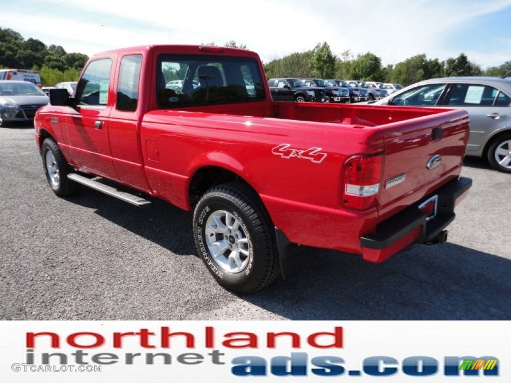 2011 Ranger XLT SuperCab 4x4 - Torch Red / Medium Dark Flint photo #6