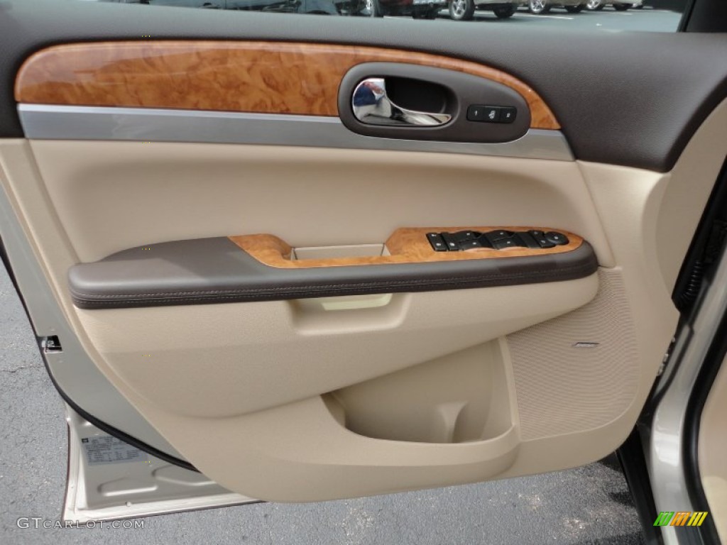 2012 Buick Enclave AWD Cashmere Door Panel Photo #53579358