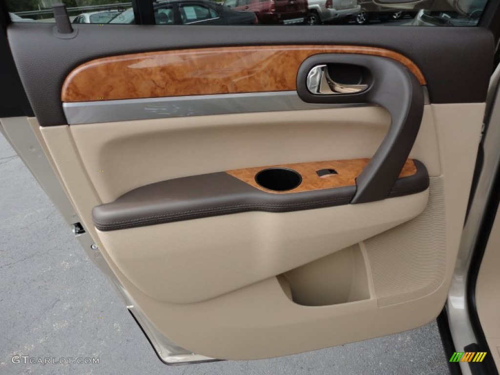 2012 Buick Enclave AWD Cashmere Door Panel Photo #53579391