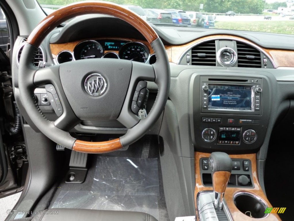 2012 Buick Enclave AWD Ebony Dashboard Photo #53579628