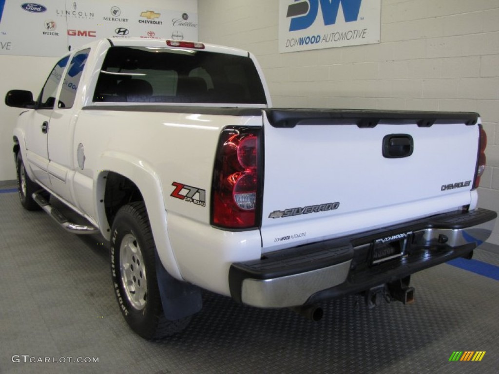 2004 Silverado 1500 Z71 Extended Cab 4x4 - Summit White / Dark Charcoal photo #3