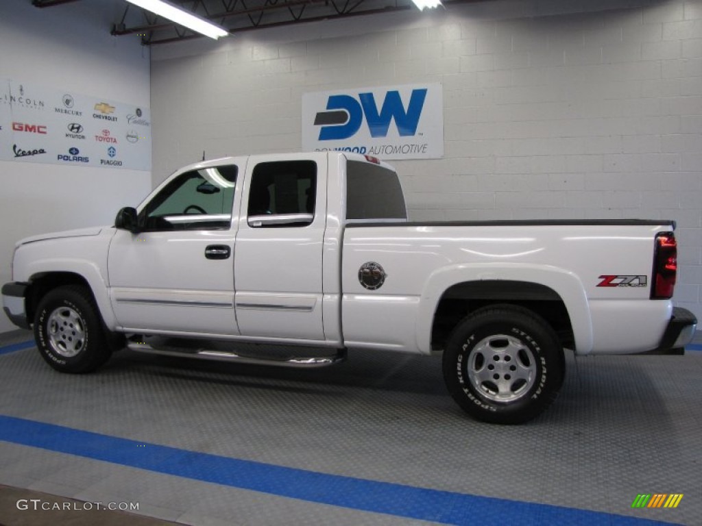 2004 Silverado 1500 Z71 Extended Cab 4x4 - Summit White / Dark Charcoal photo #6