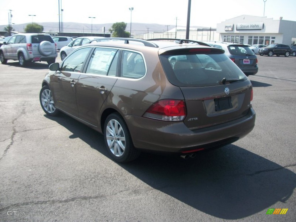 2012 Jetta TDI SportWagen - Toffee Brown Metallic / Cornsilk Beige photo #5