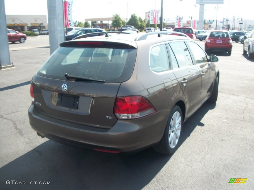 2012 Jetta TDI SportWagen - Toffee Brown Metallic / Cornsilk Beige photo #7