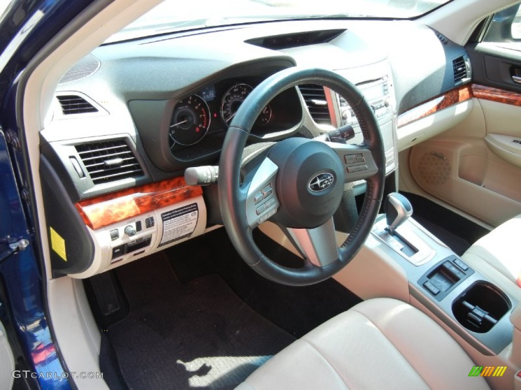 Warm Ivory Interior 2010 Subaru Outback 2.5i Limited Wagon Photo #53583589