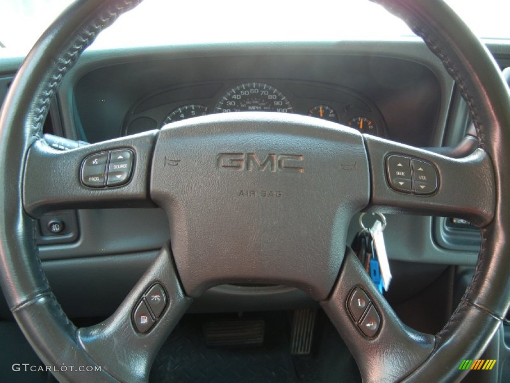 2005 Sierra 1500 SLE Crew Cab - Carbon Metallic / Dark Pewter photo #15