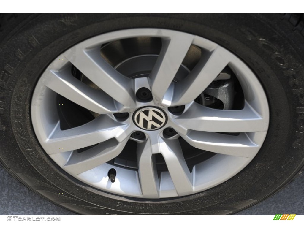 2012 Tiguan S - Deep Black Metallic / Black photo #6