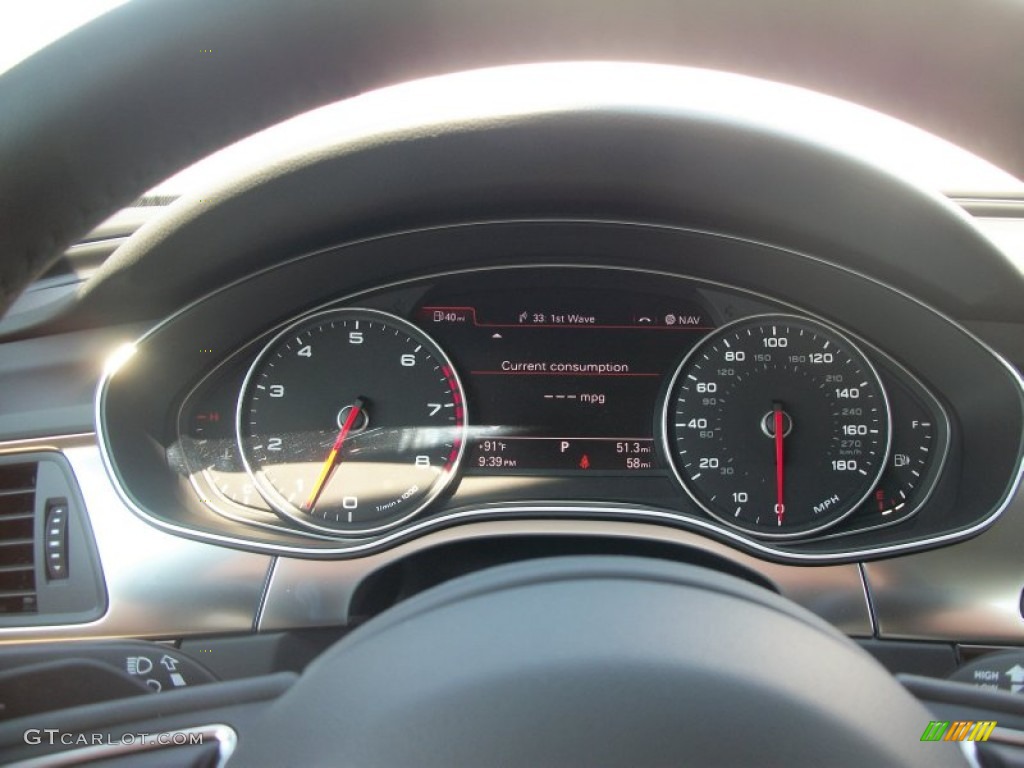 2012 Audi A6 3.0T quattro Sedan Gauges Photo #53584229