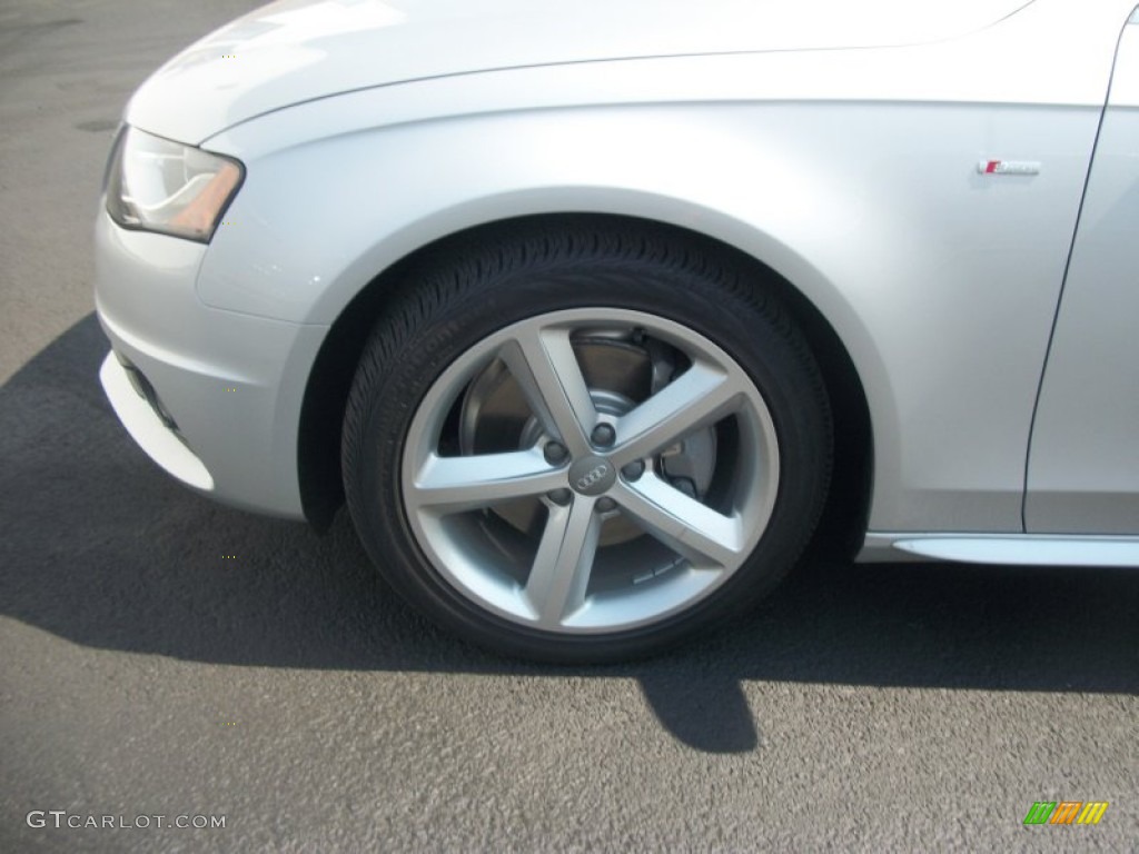 2012 A4 2.0T quattro Sedan - Ice Silver Metallic / Black photo #4