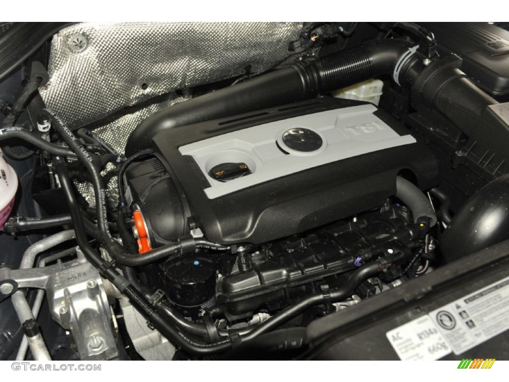 2012 Tiguan S - Deep Black Metallic / Black photo #30