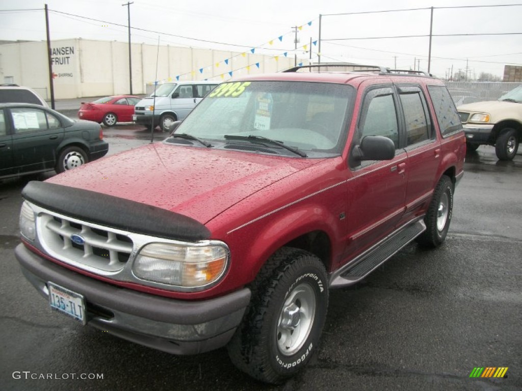 Electric Currant Red Metallic Ford Explorer