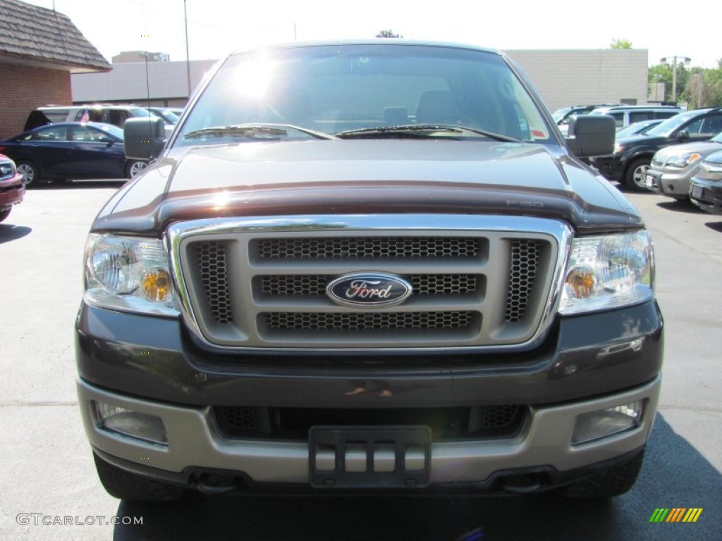 2005 F150 King Ranch SuperCrew 4x4 - Dark Shadow Grey Metallic / Castano Brown Leather photo #21