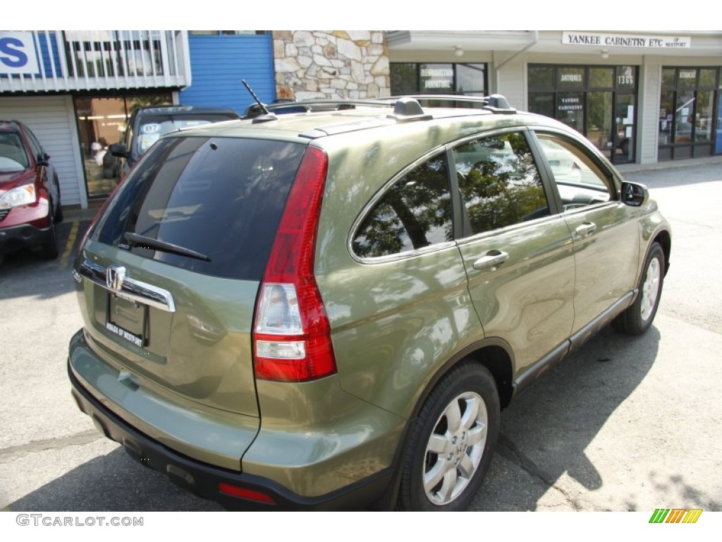 2009 CR-V EX-L 4WD - Green Tea Metallic / Ivory photo #7