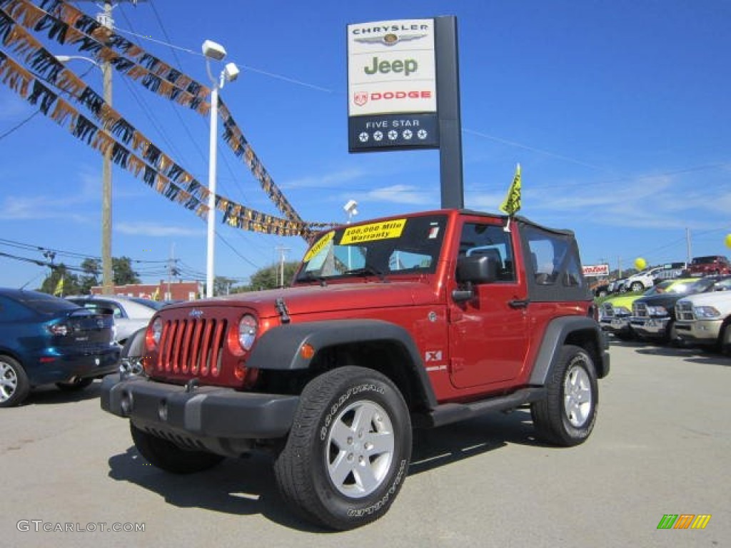 2009 Wrangler X 4x4 - Sunburst Orange Pearl Coat / Dark Slate Gray/Medium Slate Gray photo #1