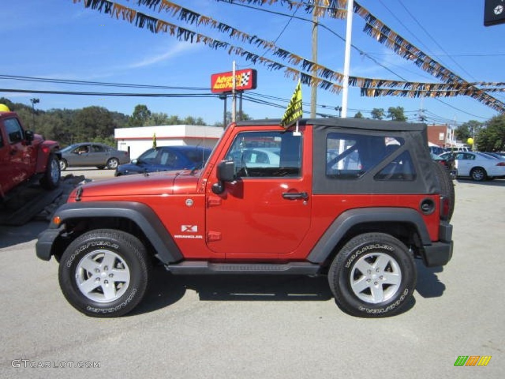 2009 Wrangler X 4x4 - Sunburst Orange Pearl Coat / Dark Slate Gray/Medium Slate Gray photo #2