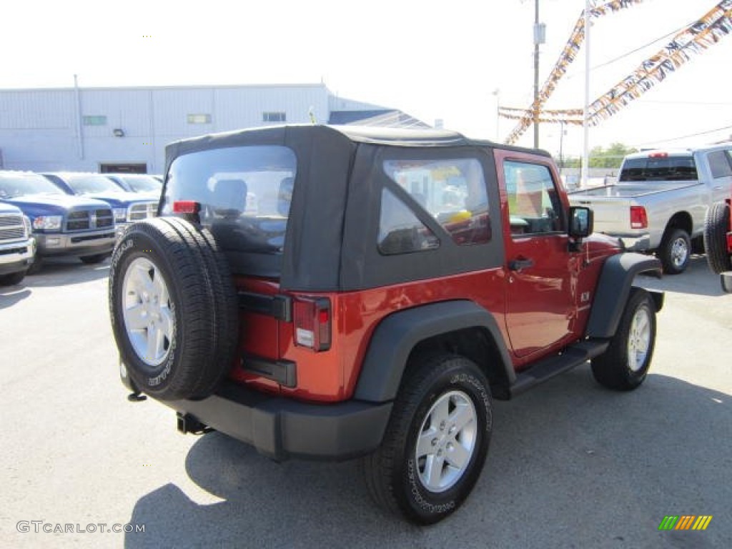 2009 Wrangler X 4x4 - Sunburst Orange Pearl Coat / Dark Slate Gray/Medium Slate Gray photo #5