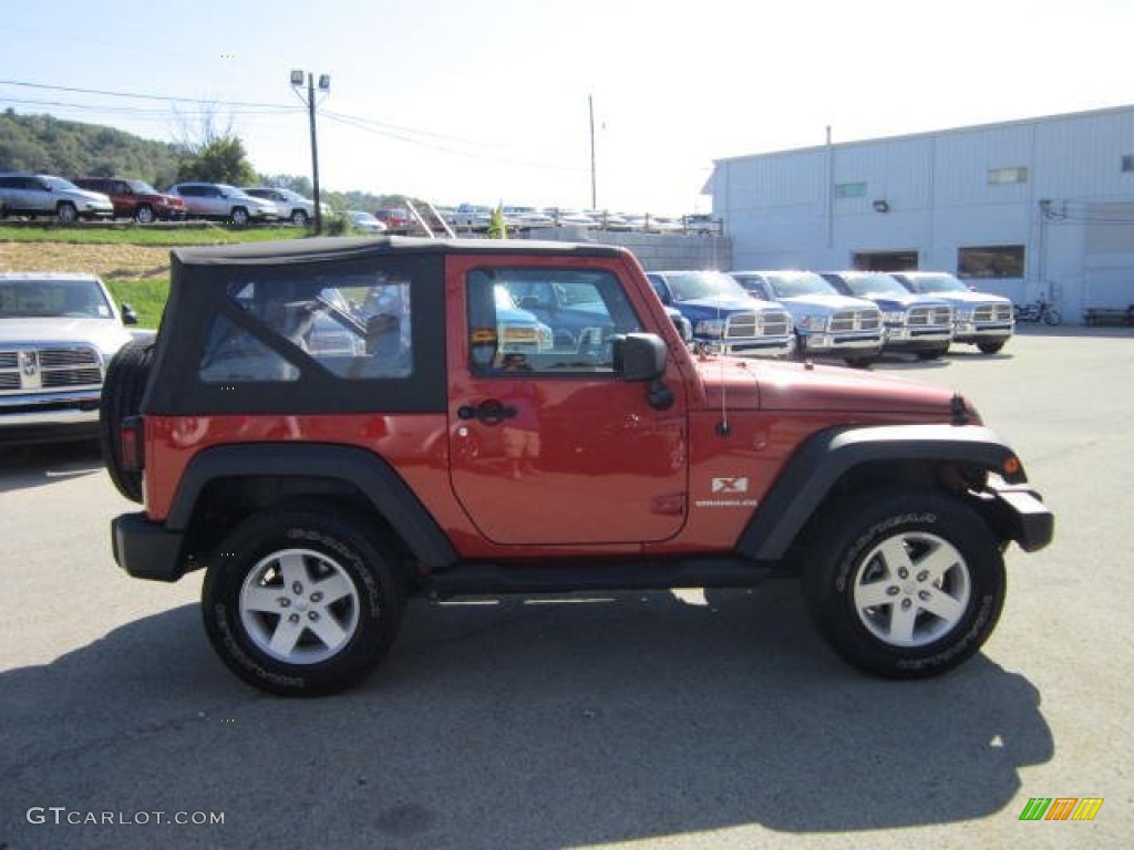 2009 Wrangler X 4x4 - Sunburst Orange Pearl Coat / Dark Slate Gray/Medium Slate Gray photo #6