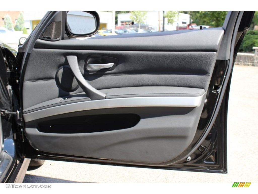 2011 BMW 3 Series 328i Sports Wagon Black Door Panel Photo #53588230