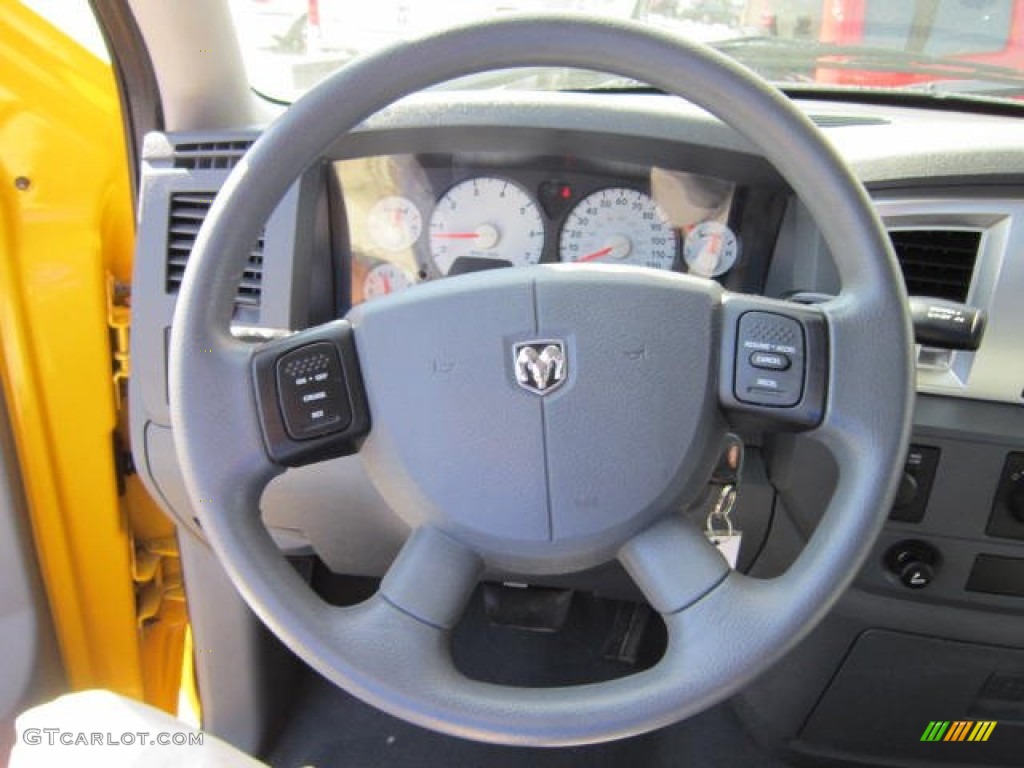 2008 Ram 1500 Big Horn Edition Quad Cab 4x4 - Detonator Yellow / Medium Slate Gray photo #23