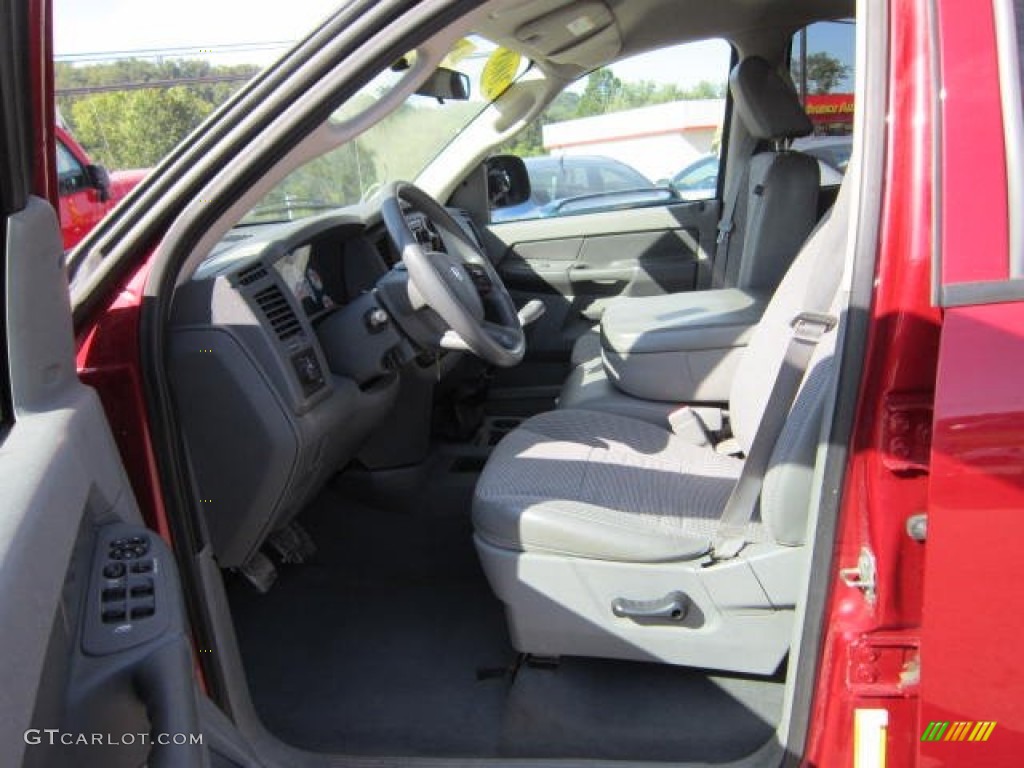 Medium Slate Gray Interior 2008 Dodge Ram 1500 SXT Quad Cab 4x4 Photo #53589162