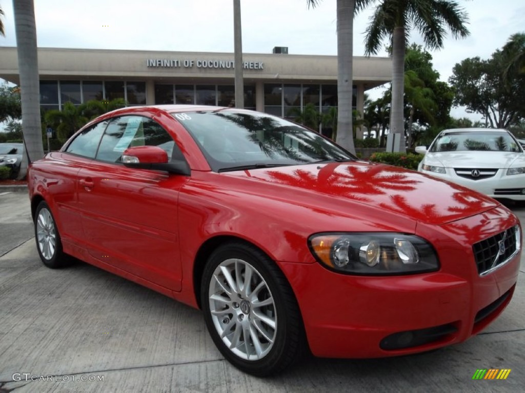 2008 C70 T5 - Passion Red / Calcite Cream photo #1