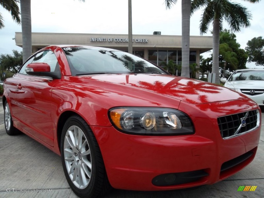 2008 C70 T5 - Passion Red / Calcite Cream photo #2