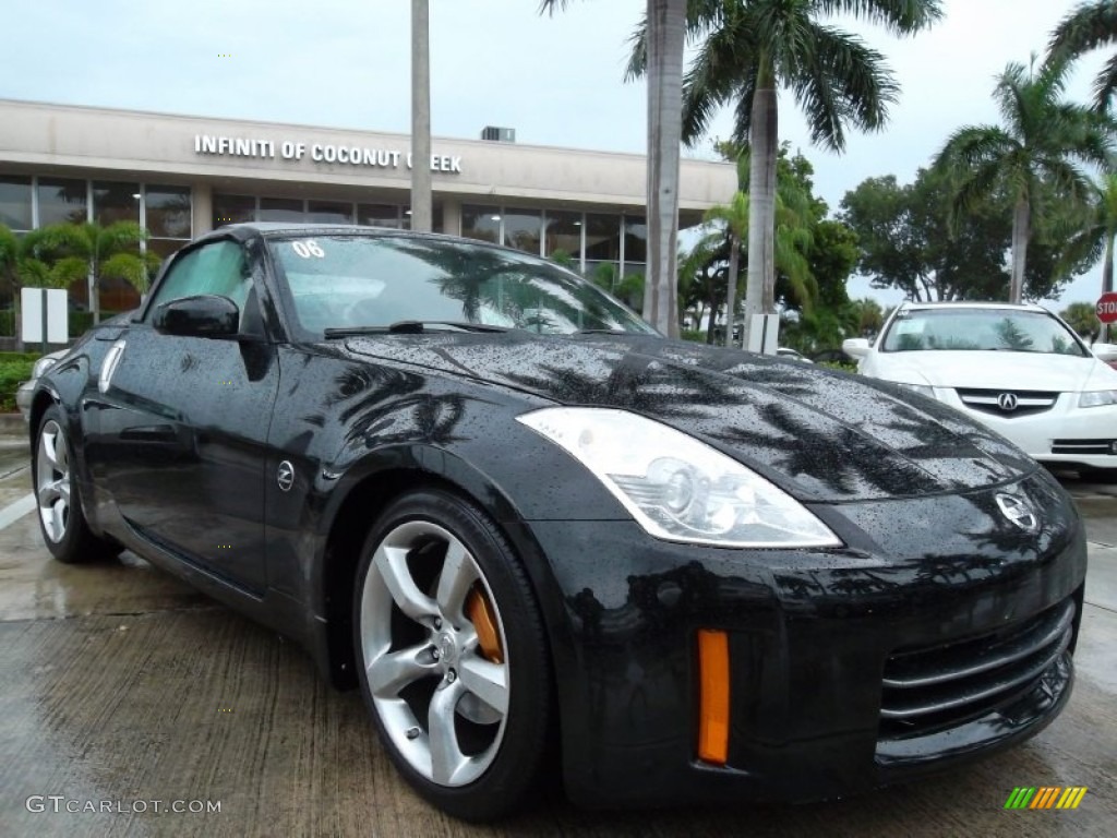 2006 350Z Grand Touring Roadster - Magnetic Black Pearl / Charcoal Leather photo #1