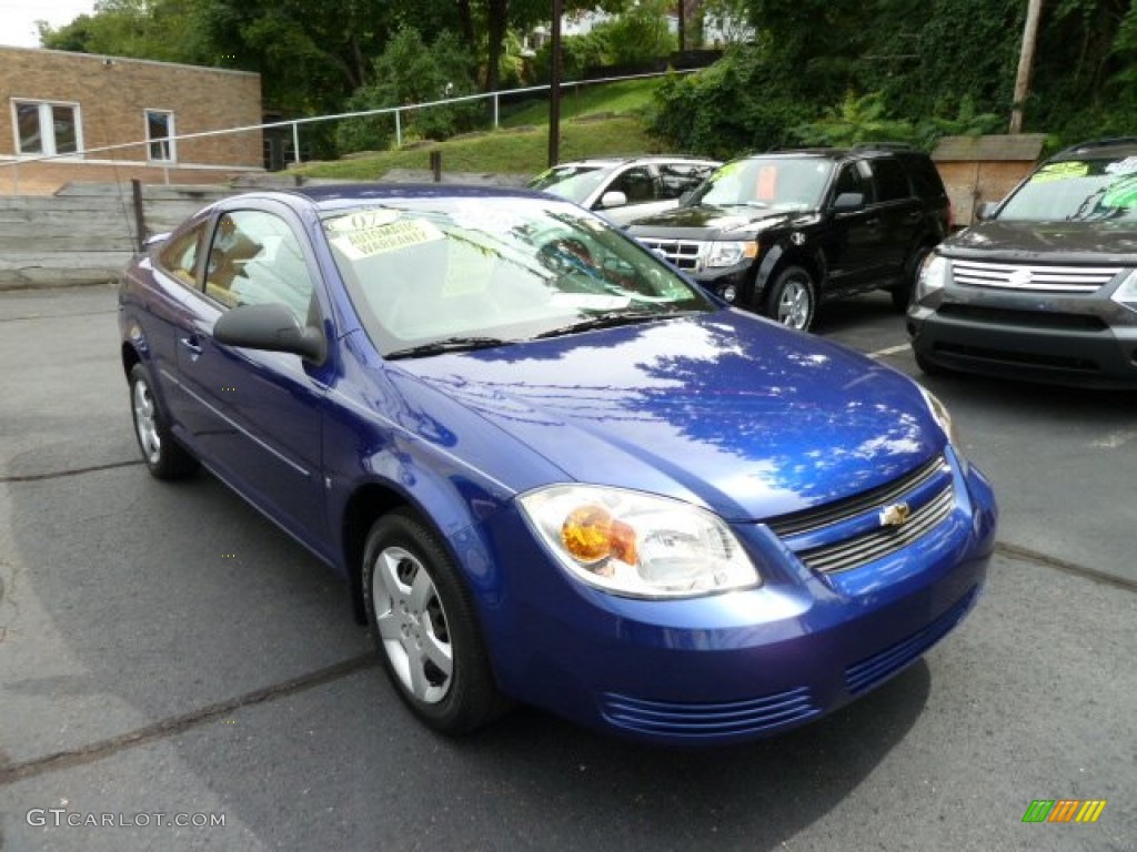 2007 Cobalt LS Coupe - Laser Blue Metallic / Gray photo #10