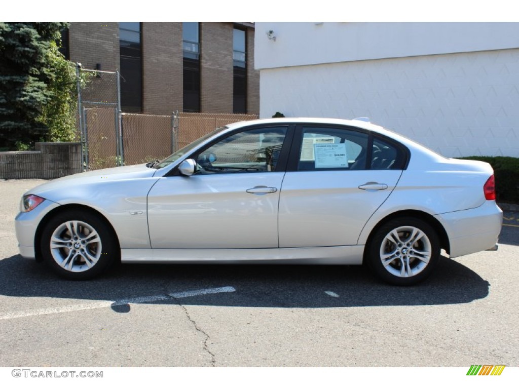2008 3 Series 328xi Sedan - Titanium Silver Metallic / Black photo #8