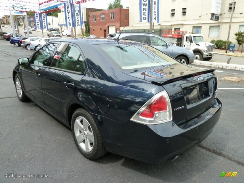 2008 Fusion SE V6 AWD - Dark Blue Ink Metallic / Medium Light Stone photo #3